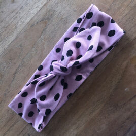 Haarband dames painted dots roze