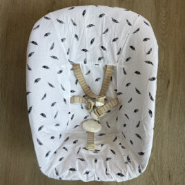 Stokke Newborn hoes Veertjes wit zwart