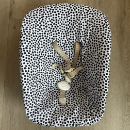 Stokke Newborn hoes Stipjes wit zwart