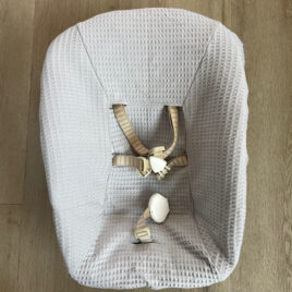 Stokke Newborn hoes Wafelkatoen licht grijs